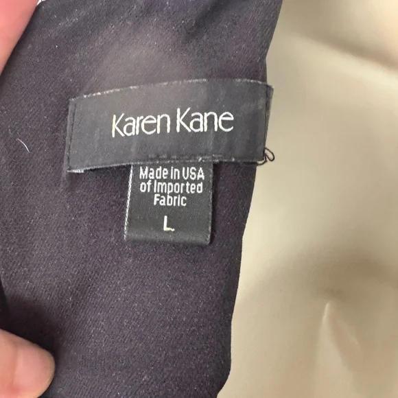 Karen Kane Multicolor Abstract 3/4 Sleeve Dress - Picture 3 of 11